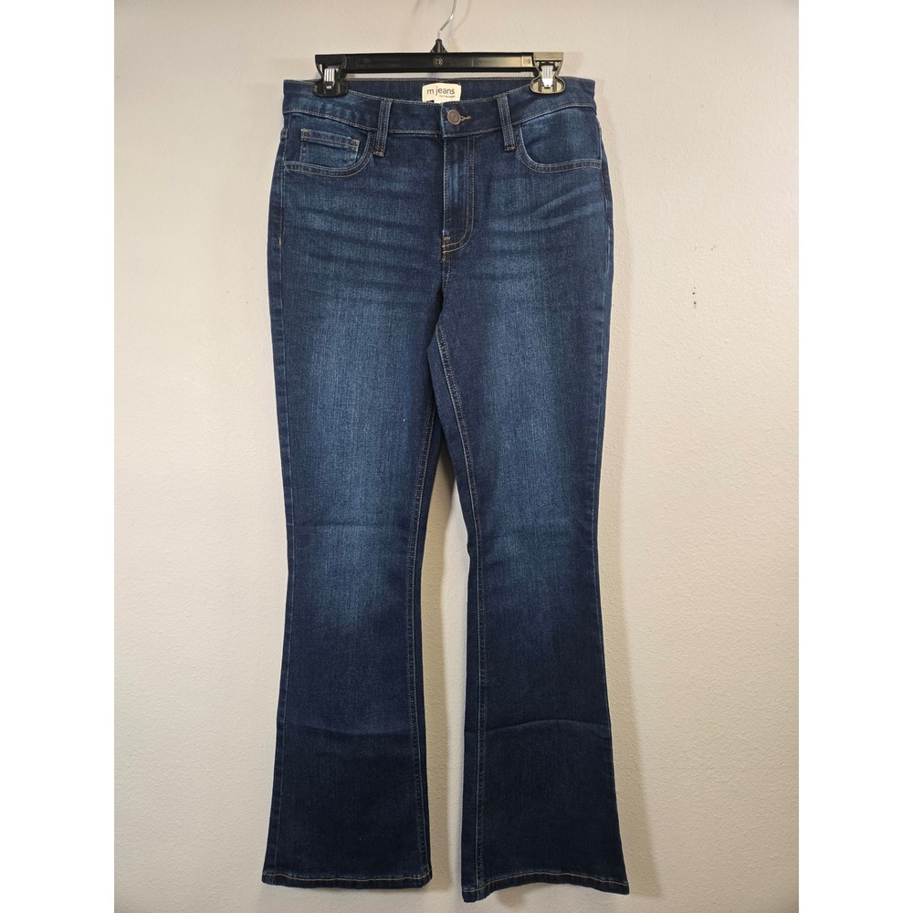 Maurices M Jeans Dark Wash Mid Rise Bootcut Flap Pocket Denim 6 REG